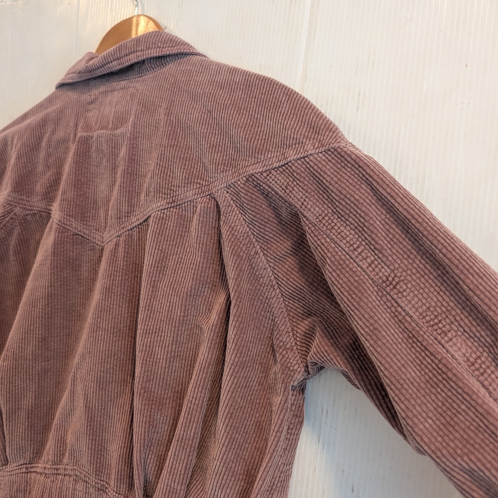 AMERICAN EAGLE Outfitters Mauve Corduroy Jacket Size Medium - Picture 8 of 8